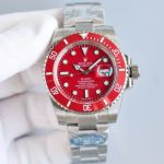 Quality Replica ROLEX 904L Steel Water Ghost  Red 40mm Watch